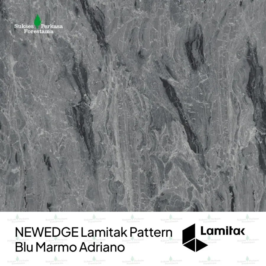 NEWEDGE Lamitak Pattern Blu Marmo Adriano