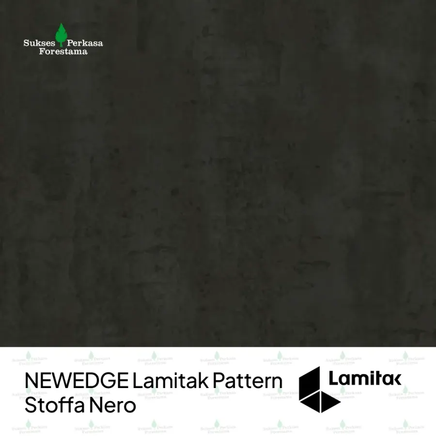 NEWEDGE Lamitak Pattern Stoffa Nero