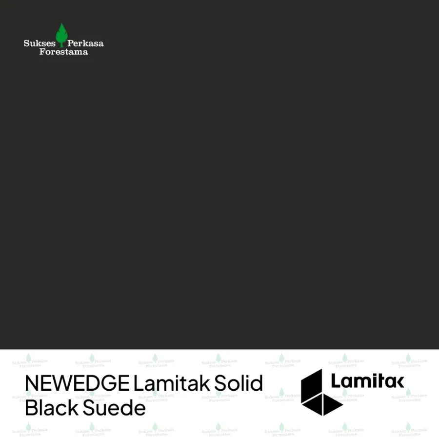 NEWEDGE Lamitak Solid Black Suede