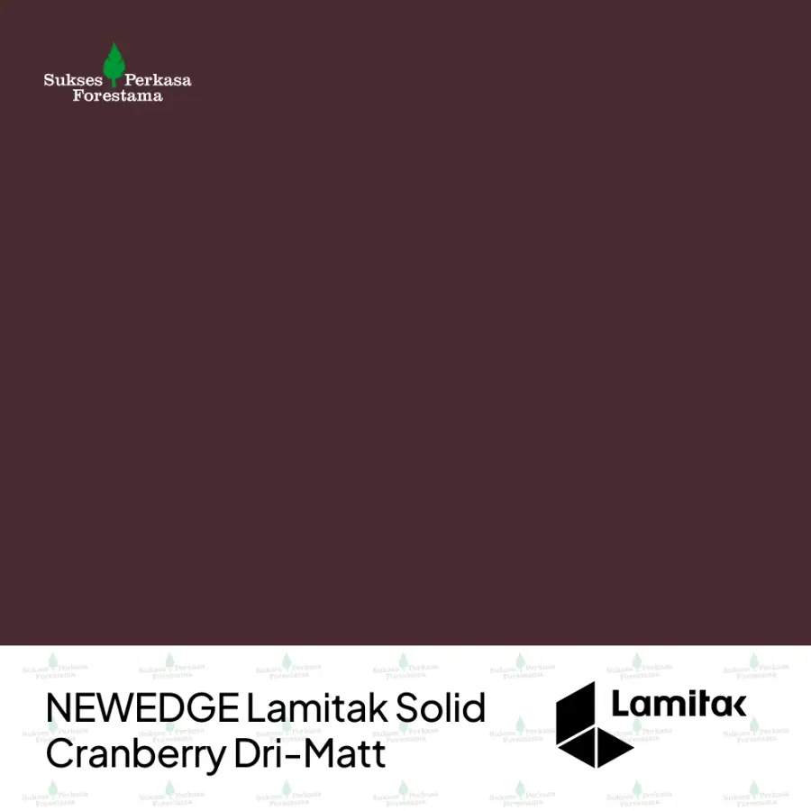 NEWEDGE Lamitak Solid Cranberry Dri-Matt