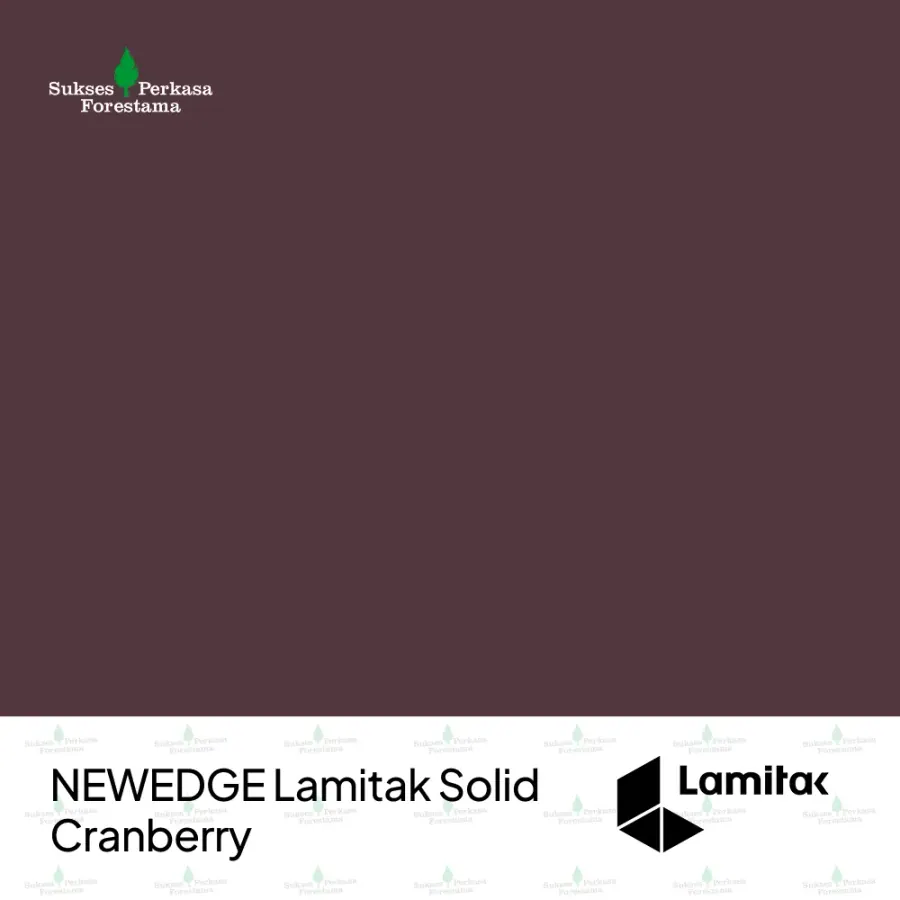 NEWEDGE Lamitak Solid Cranberry