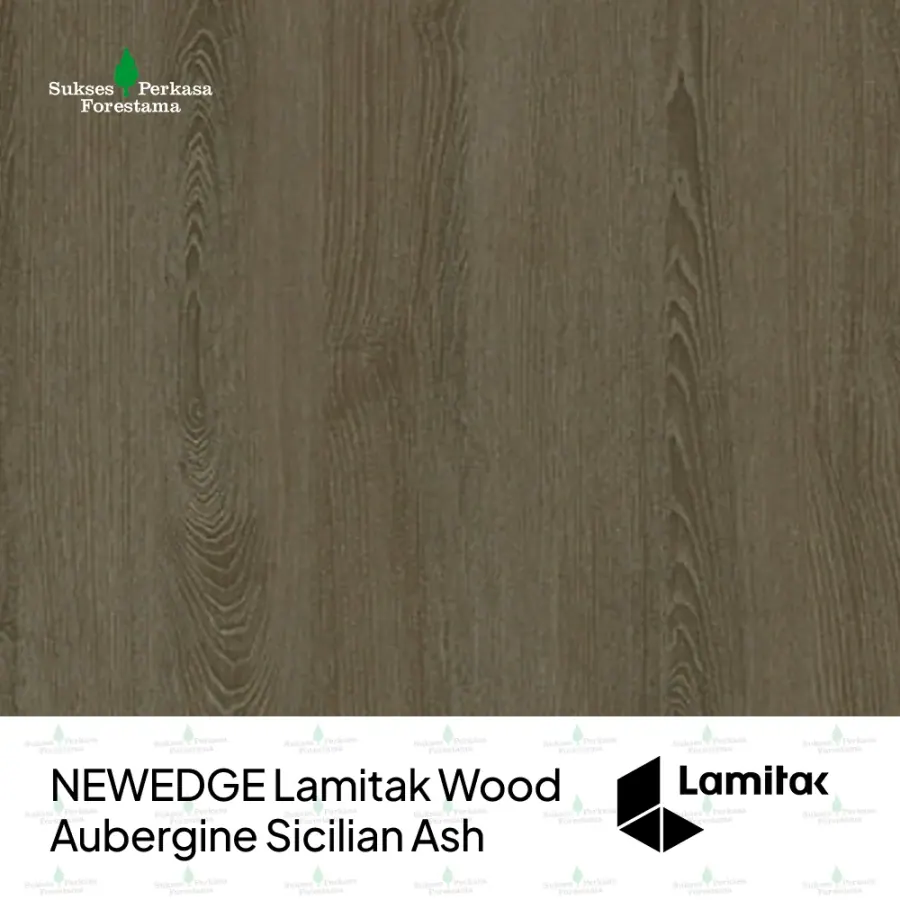 NEWEDGE Lamitak Wood Aubergine Sicilian Ash