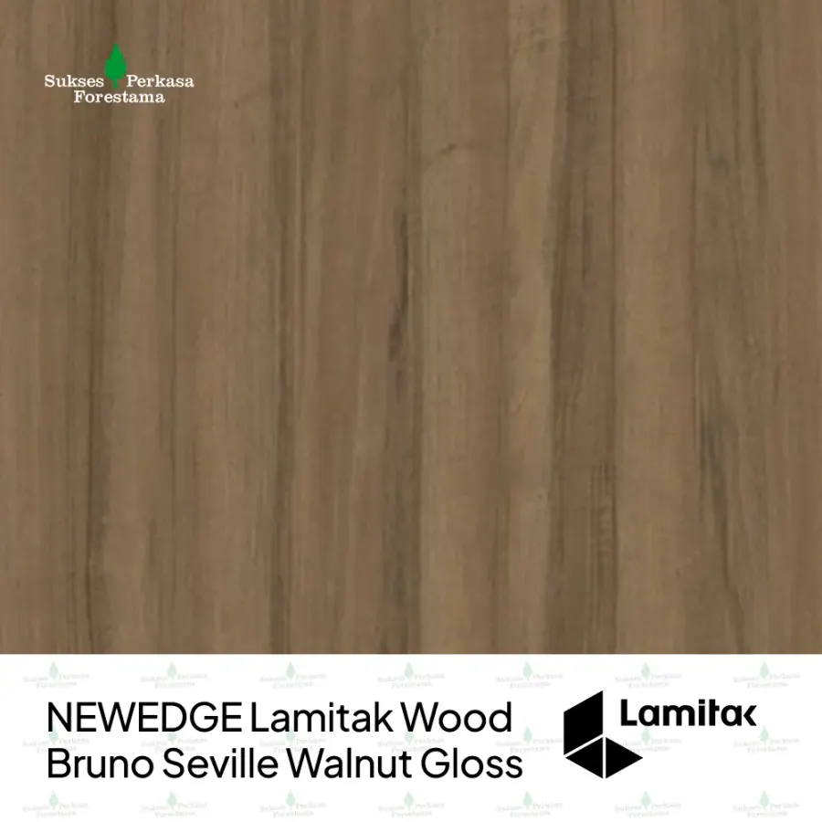 NEWEDGE Lamitak Wood Bruno Seville Walnut Gloss