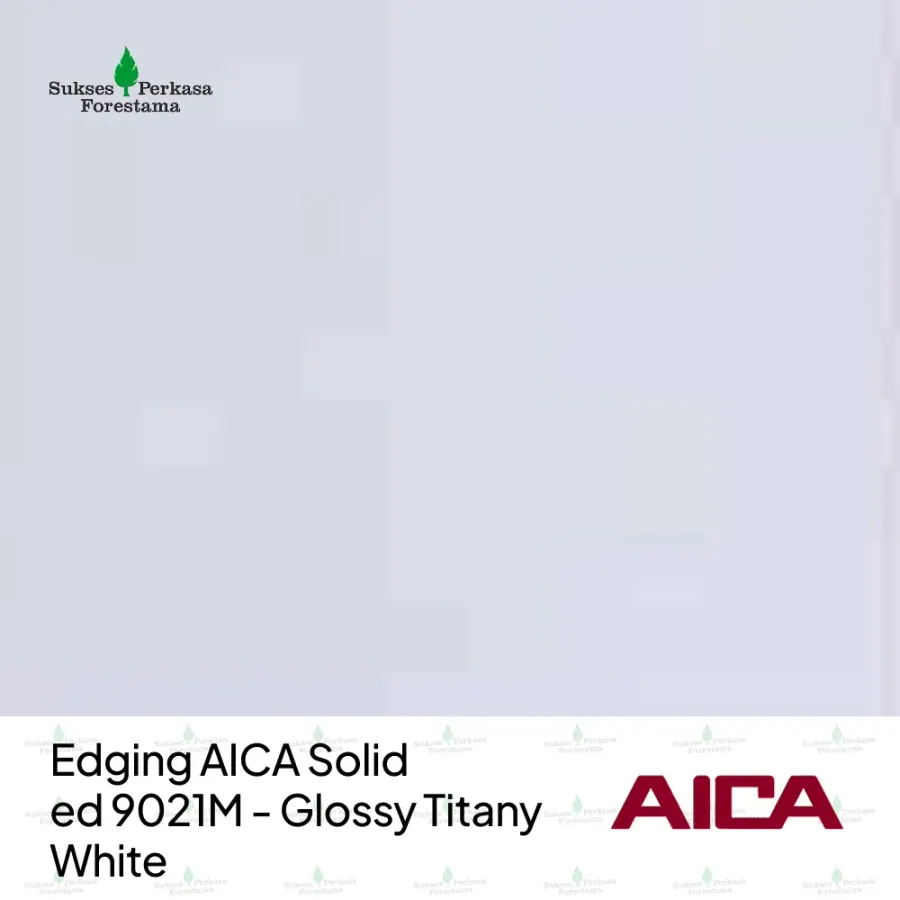 Edging AICA Solid ed 9021M - Glossy Titany White