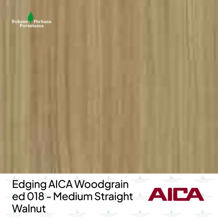 Edging AICA Woodgrain ed 018 - Medium Straight Walnut