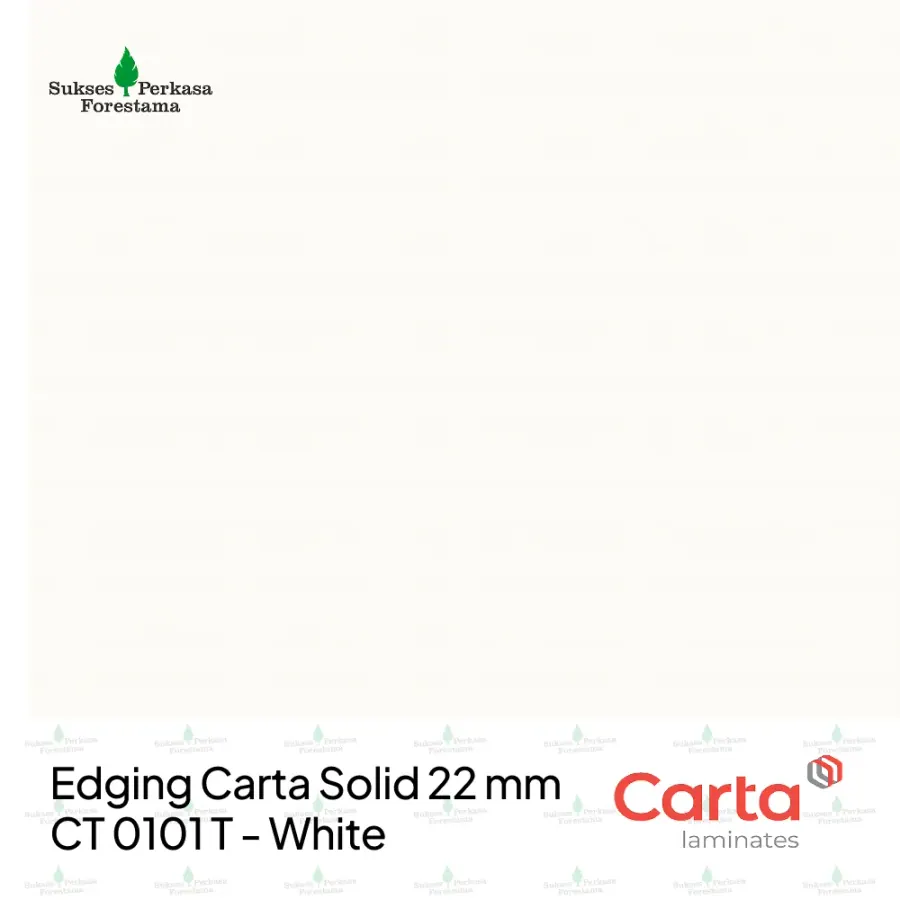 Edging Carta Solid 22 mm CT 0101 T - White