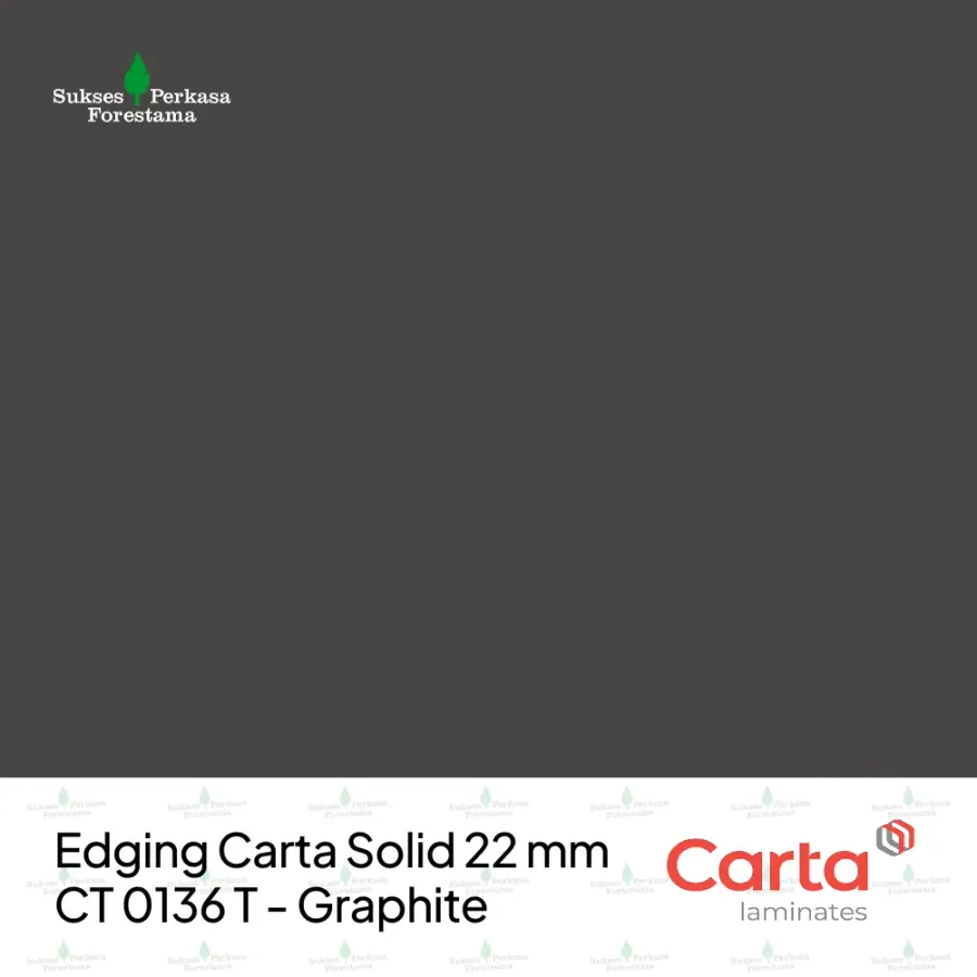 Edging Carta Solid 22 mm CT 0136 T - Graphite