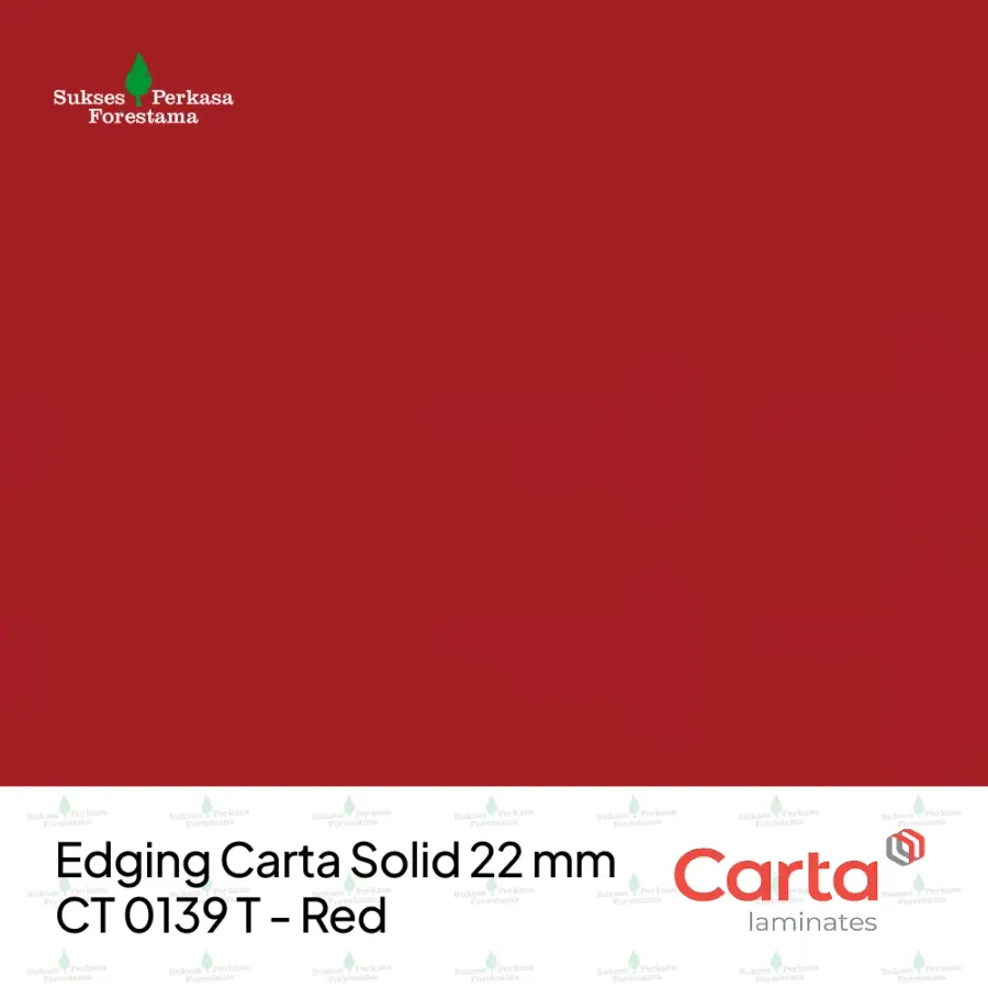 Edging Carta Solid 22 mm CT 0139 T - Red