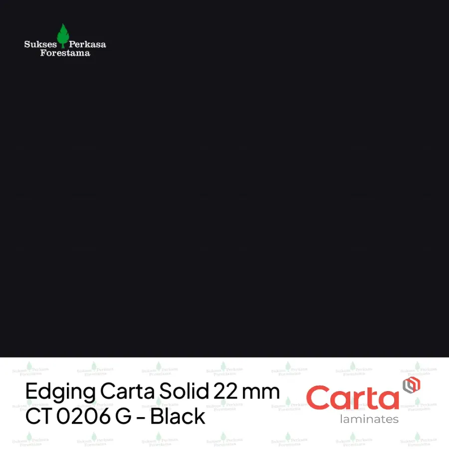 Edging Carta Solid 22 mm CT 0206 G - Black