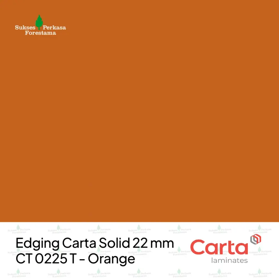 Edging Carta Solid 22 mm CT 0225 T - Orange