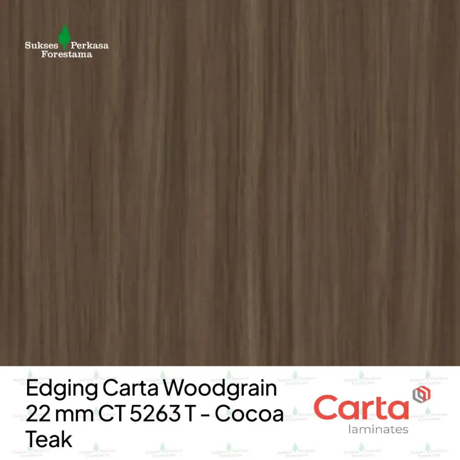 Edging Carta Woodgrain 22 mm CT 5263 T - Cocoa Teak