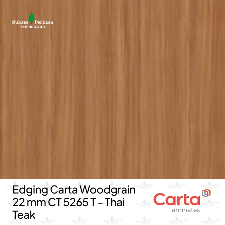 Edging Carta Woodgrain 22 mm CT 5265 T - Thai Teak