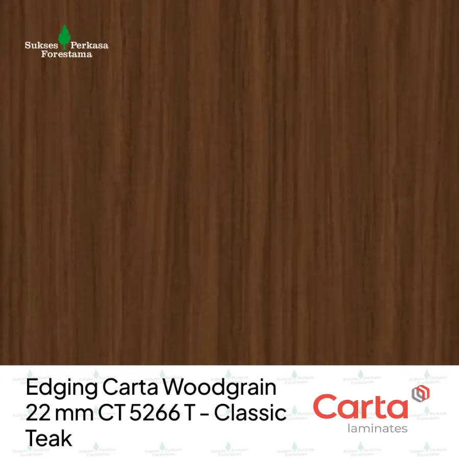 Edging Carta Woodgrain 22 mm CT 5266 T - Classic Teak