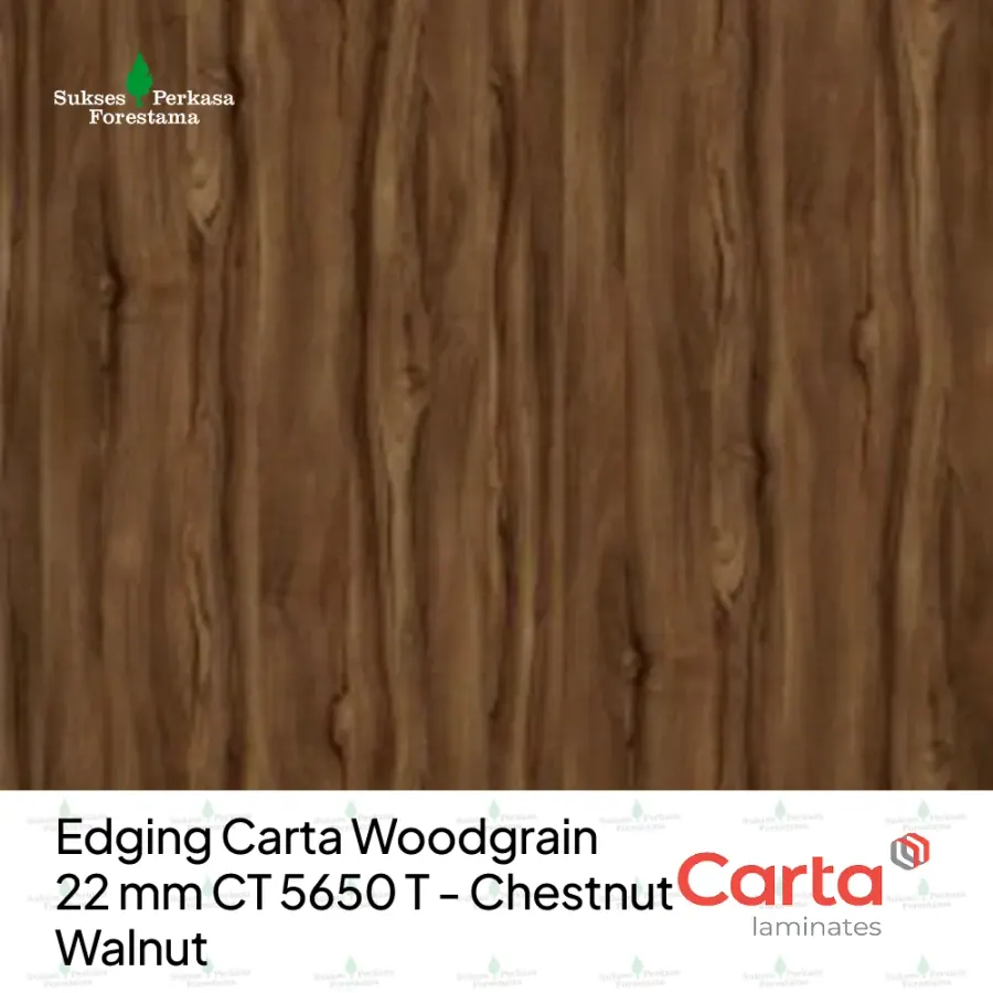 Edging Carta Woodgrain 22 mm CT 5650 T - Chestnut Walnut