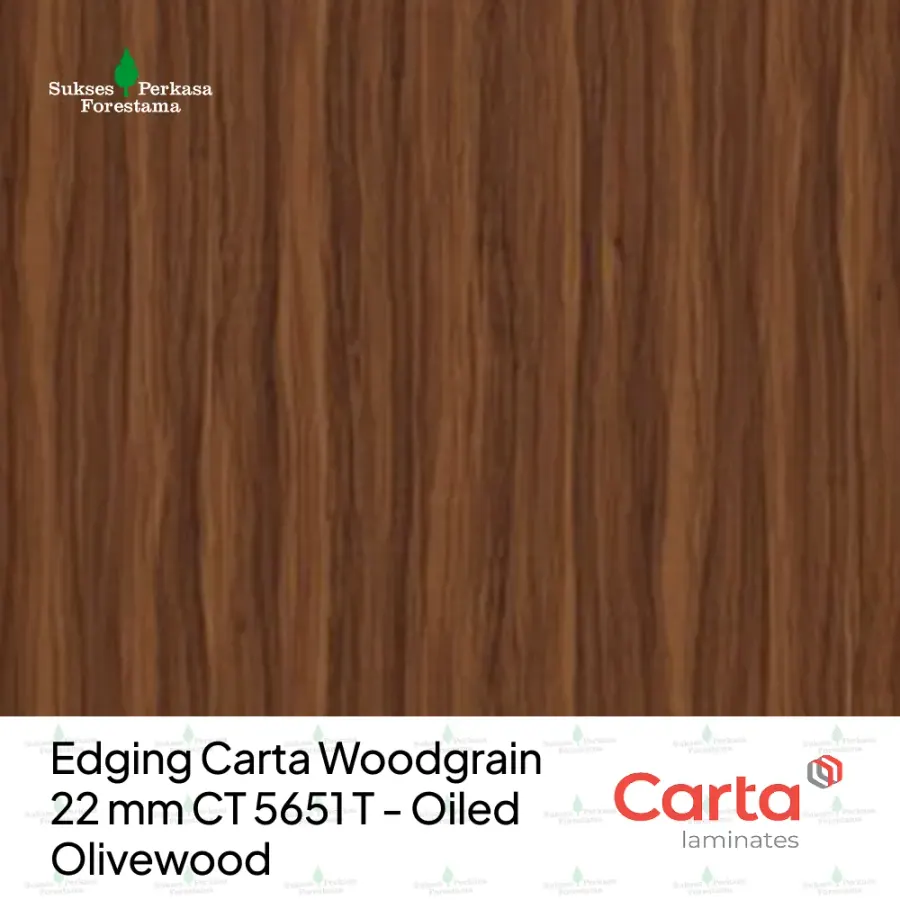 Edging Carta Woodgrain 22 mm CT 5651 T - Oiled Olivewood