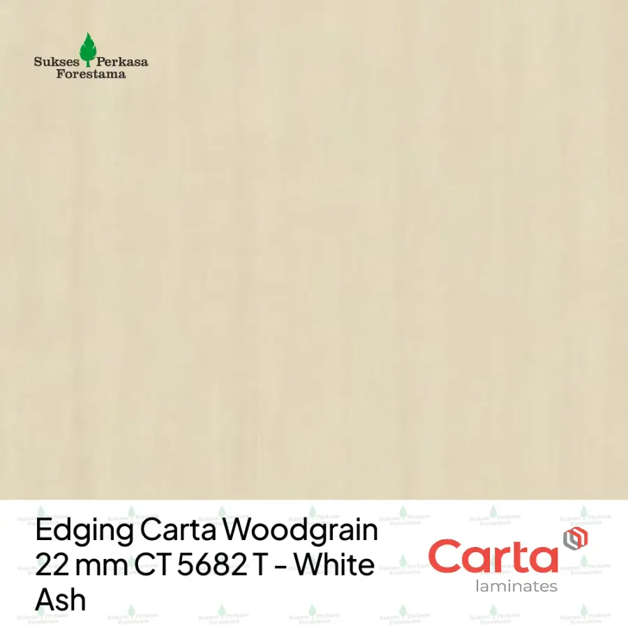 Edging Carta Woodgrain 22 mm CT 5682 T - White Ash