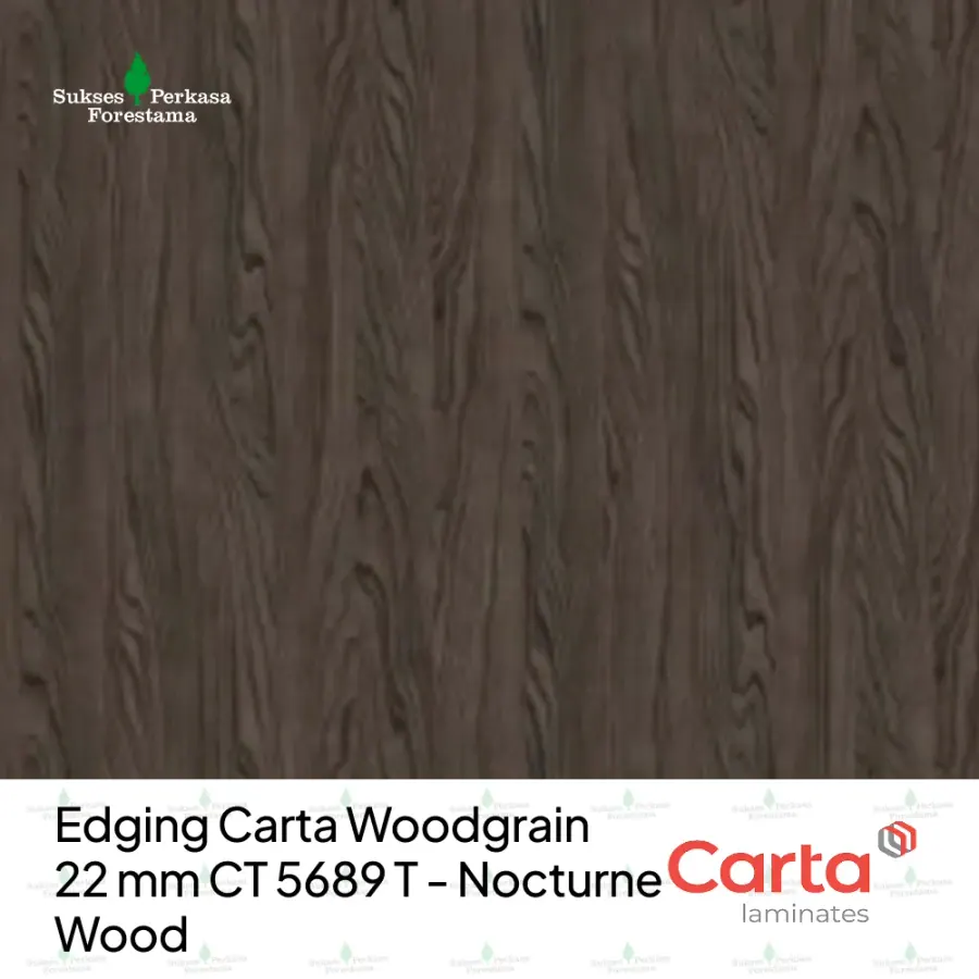 Edging Carta Woodgrain 22 mm CT 5689 T - Nocturne Wood