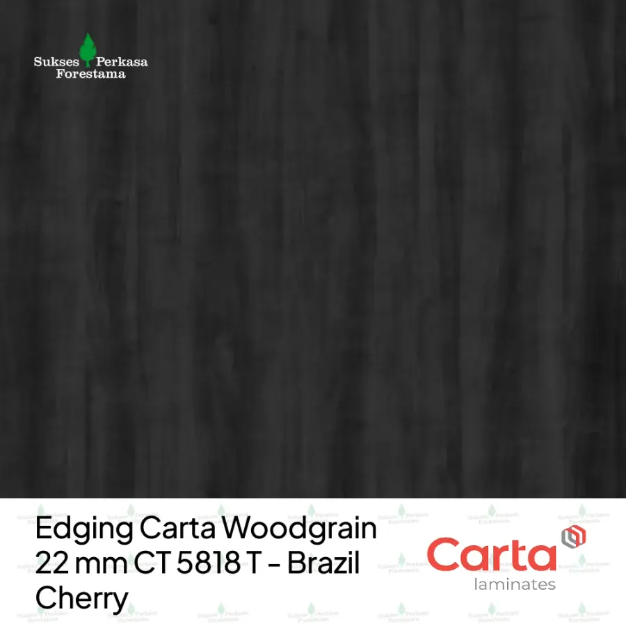 Edging Carta Woodgrain 22 mm CT 5818 T - Brazil Cherry