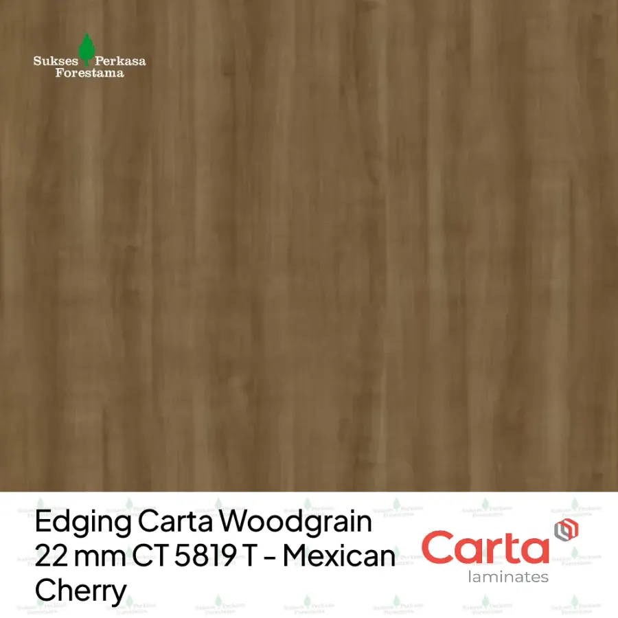 Edging Carta Woodgrain 22 mm CT 5819 T - Mexican Cherry