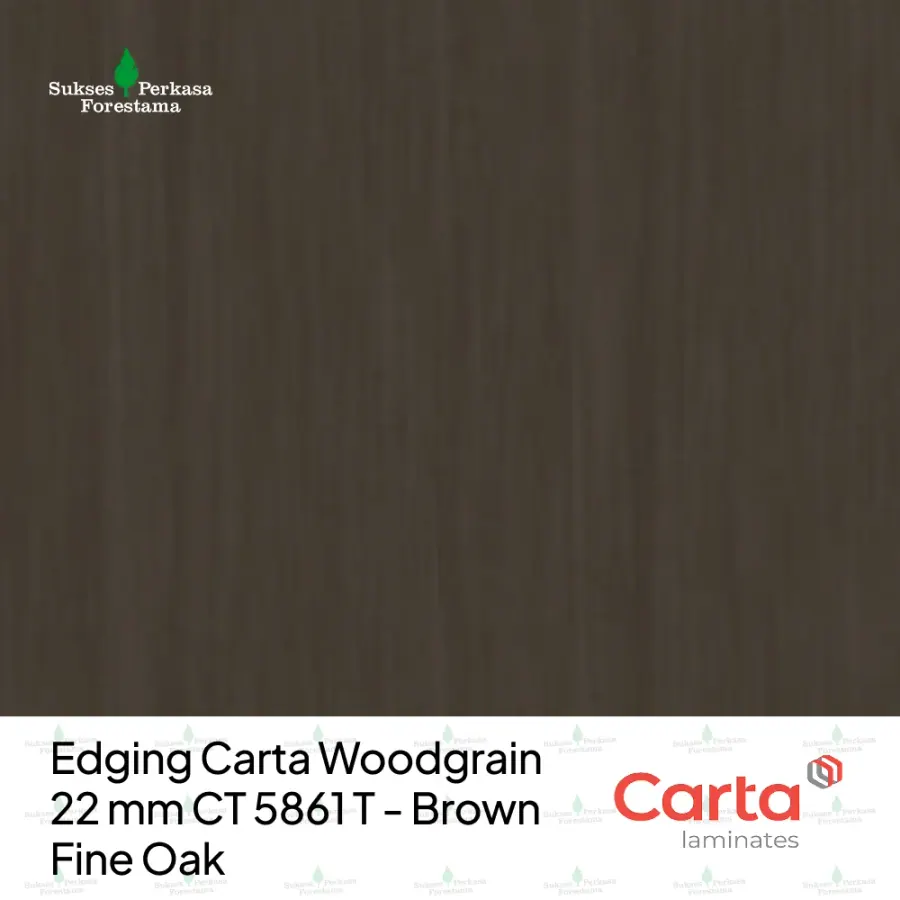 Edging Carta Woodgrain 22 mm CT 5861 T - Brown Fine Oak