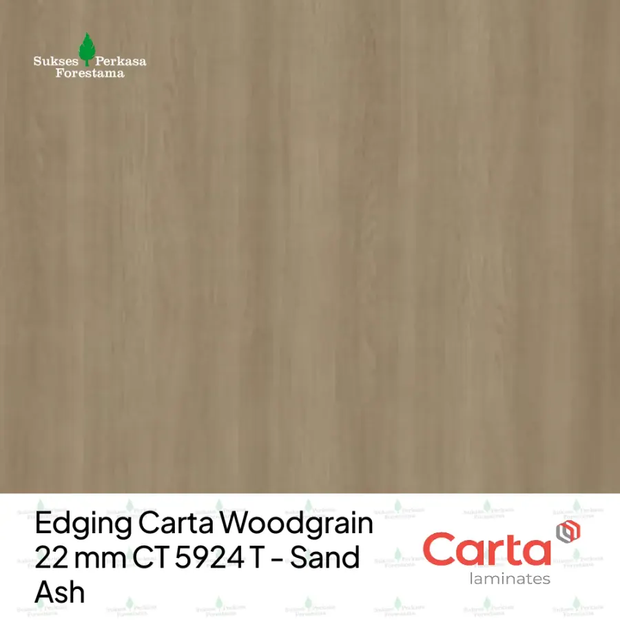 Edging Carta Woodgrain 22 mm CT 5924 T - Sand Ash