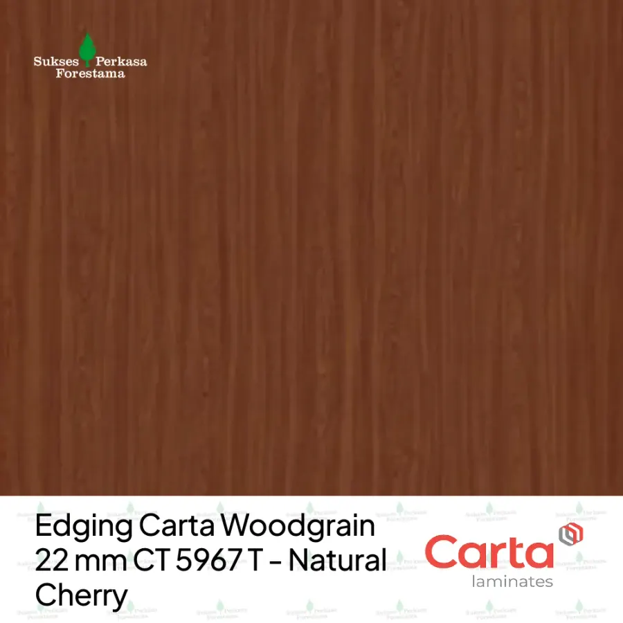 Edging Carta Woodgrain 22 mm CT 5967 T - Natural Cherry