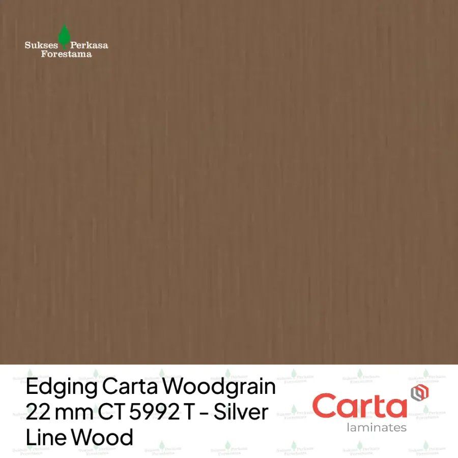 Edging Carta Woodgrain 22 mm CT 5992 T - Silver Line Wood