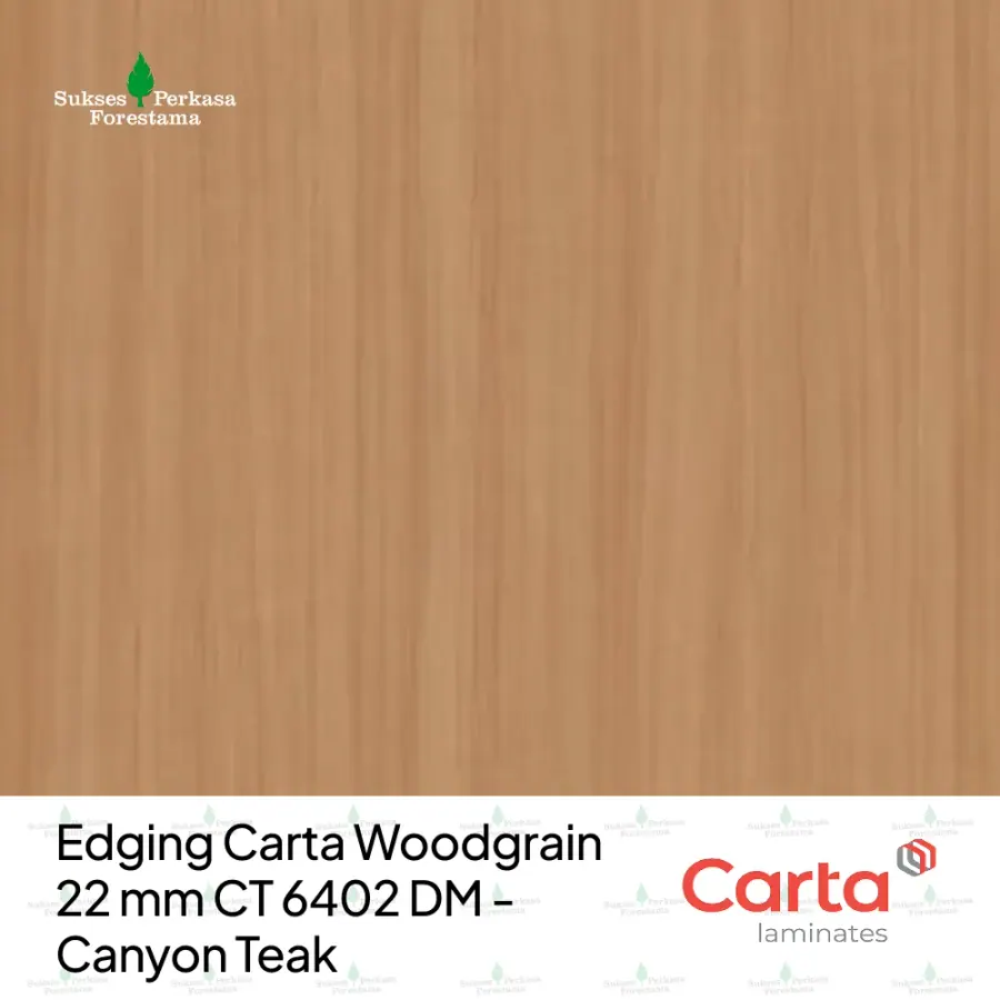 Edging Carta Woodgrain 22 mm CT 6402 DM - Canyon Teak