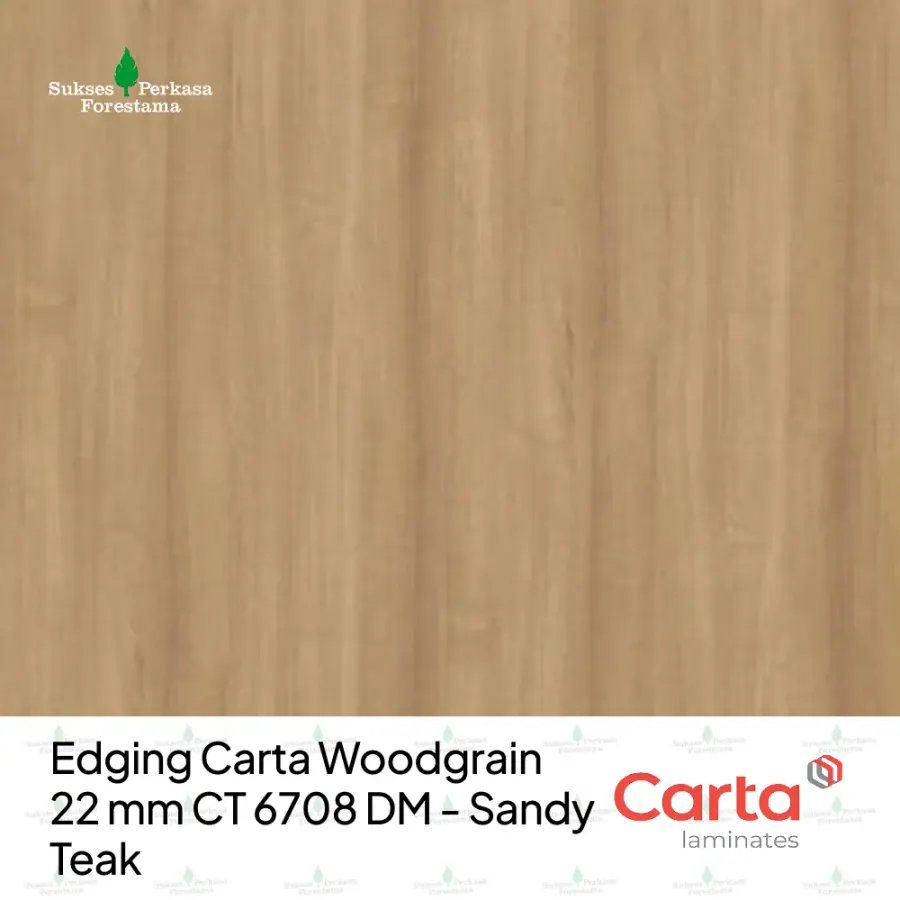 Edging Carta Woodgrain 22 mm CT 6708 DM - Sandy Teak