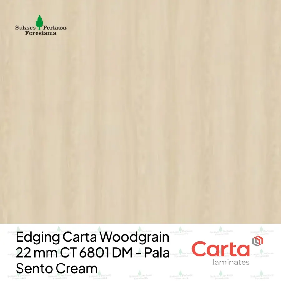 Edging Carta Woodgrain 22 mm CT 6801 DM - Pala Sento Cream