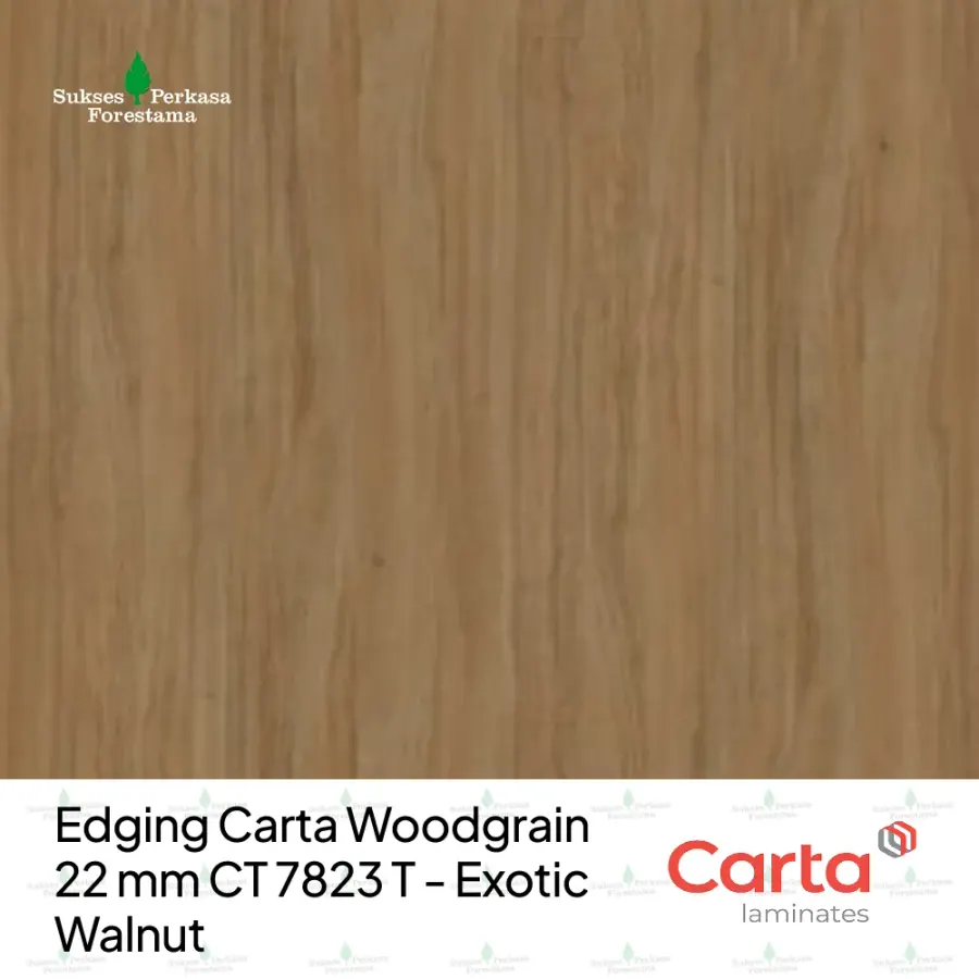 Edging Carta Woodgrain 22 mm CT 7823 T - Exotic Walnut