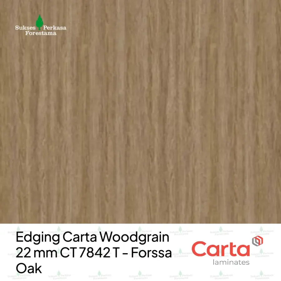 Edging Carta Woodgrain 22 mm CT 7842 T - Forssa Oak