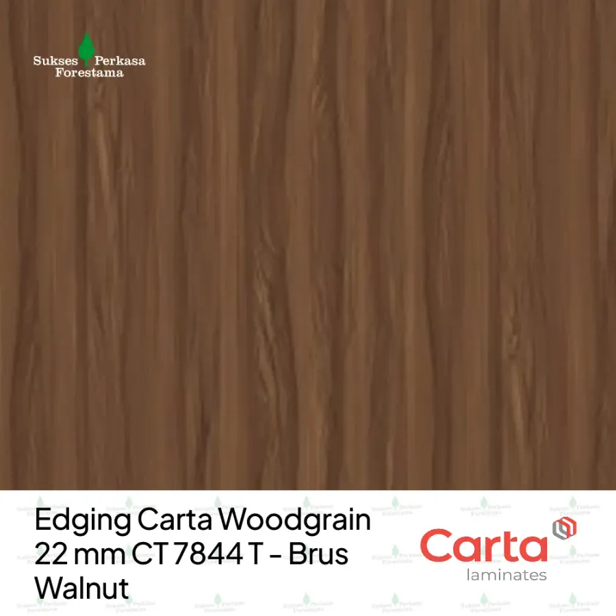 Edging Carta Woodgrain 22 mm CT 7844 T - Brus Walnut