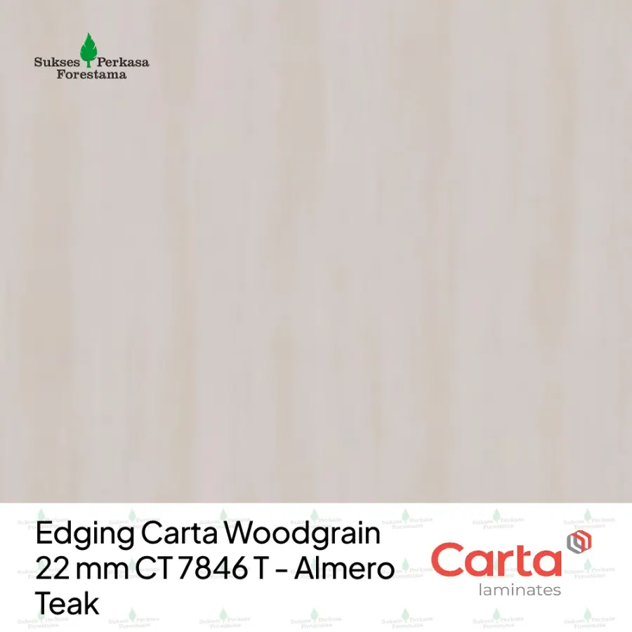 Edging Carta Woodgrain 22 mm CT 7846 T - Almero Teak