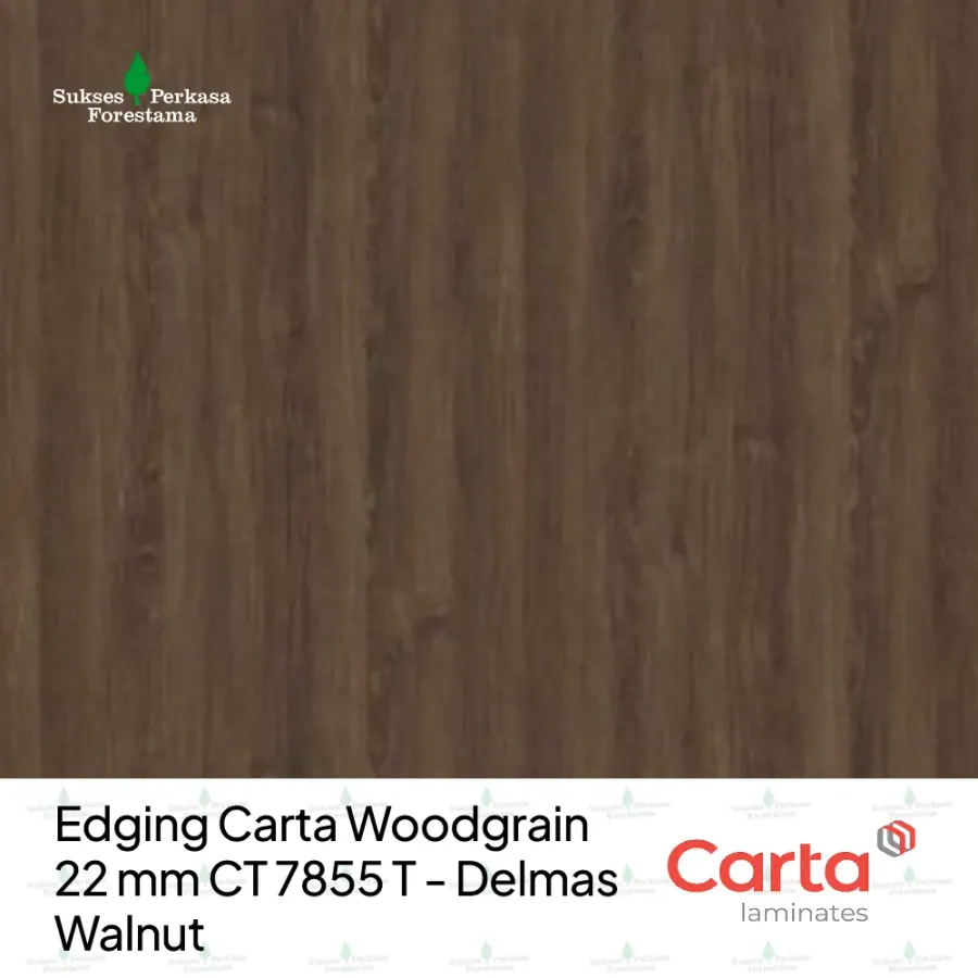 Edging Carta Woodgrain 22 mm CT 7855 T - Delmas Walnut