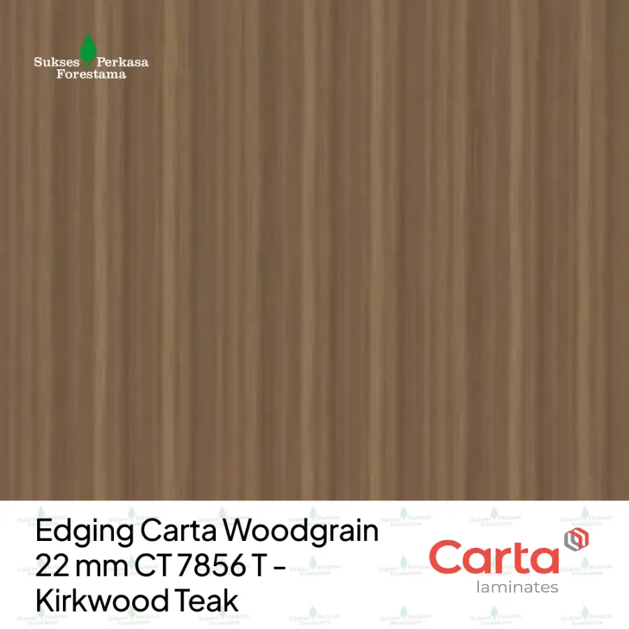 Edging Carta Woodgrain 22 mm CT 7856 T - Kirkwood Teak