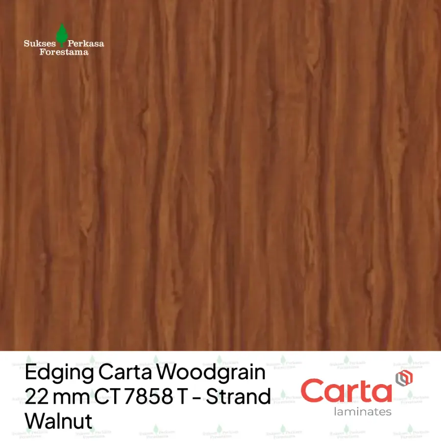 Edging Carta Woodgrain 22 mm CT 7858 T - Strand Walnut