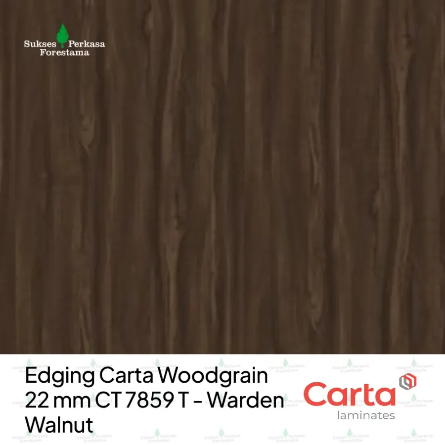 Edging Carta Woodgrain 22 mm CT 7859 T - Warden Walnut