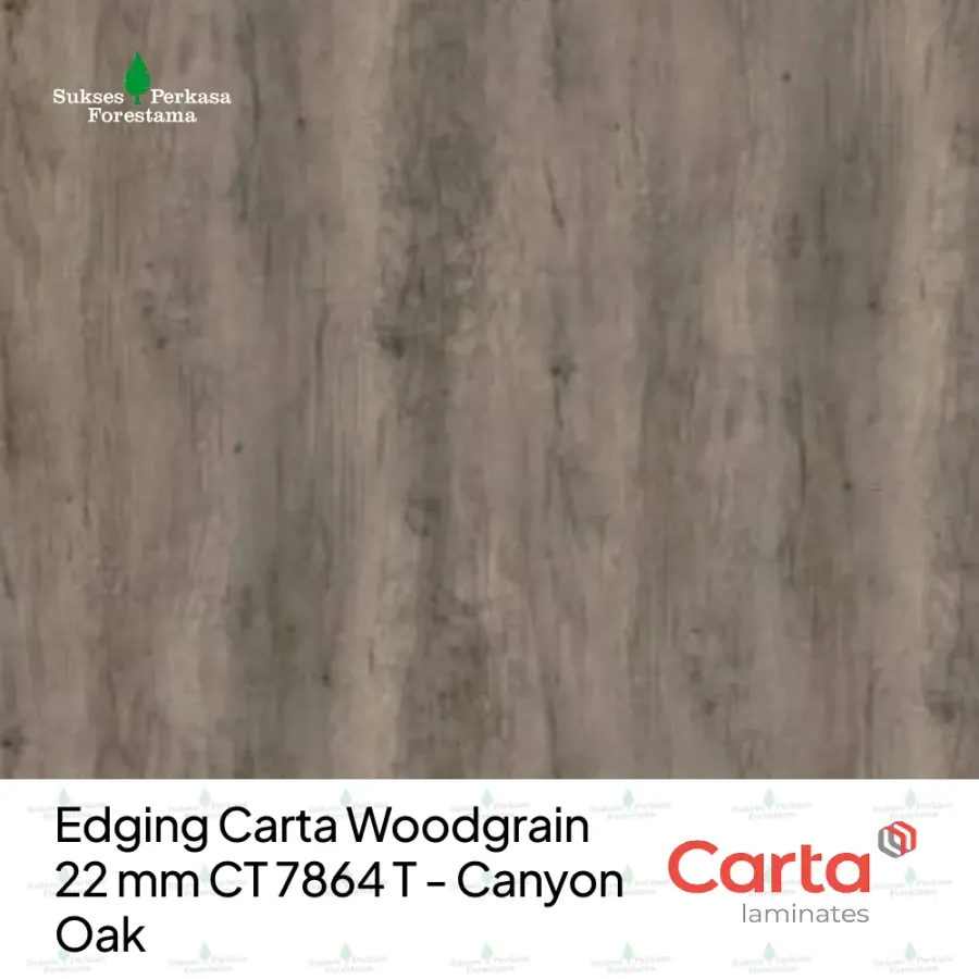 Edging Carta Woodgrain 22 mm CT 7864 T - Canyon Oak