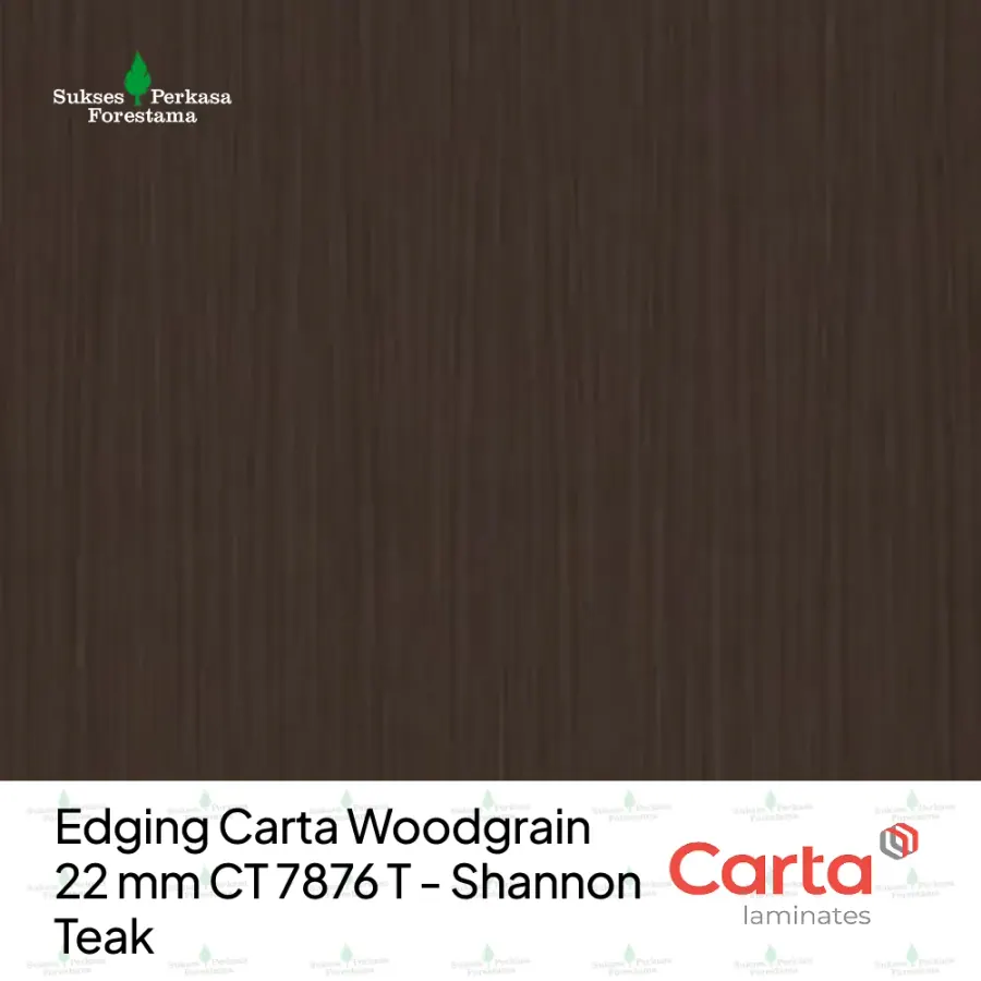 Edging Carta Woodgrain 22 mm CT 7876 T - Shannon Teak