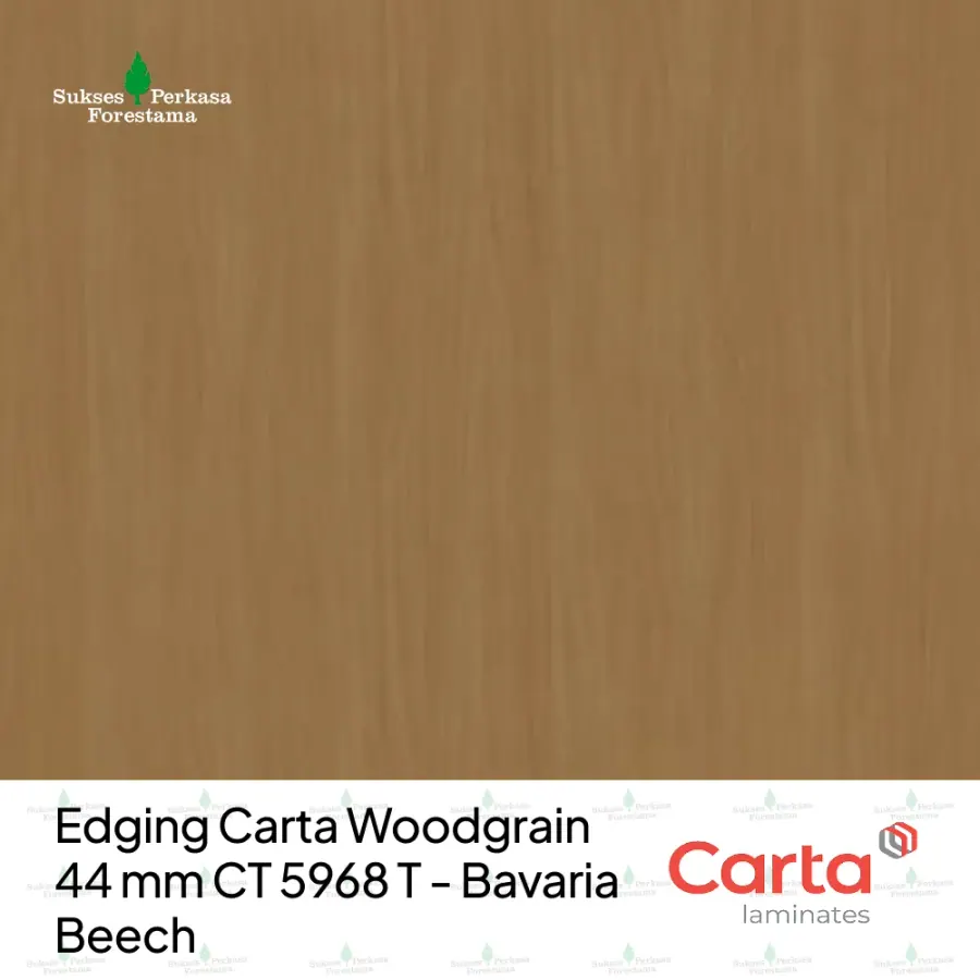 Edging Carta Woodgrain 44 mm CT 5968 T - Bavaria Beech