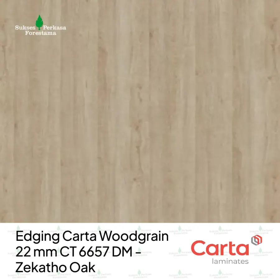 Edging Carta Woodgrain 22 mm CT 6657 DM - Zekatho Oak